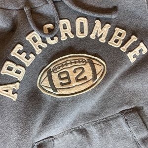Abercrombie & Fitch - Grey Pullover Hoodie